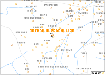 map of Goth Dil Murād Chuliāni