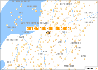 map of Goth Dīn Muhammad Dhāri