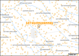 map of Goth Dīn Muhammad