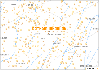 map of Goth Dīn Muhammad