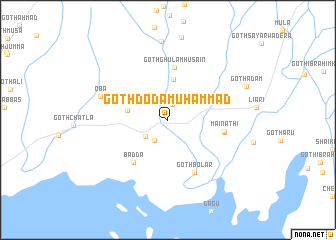 map of Goth Doda Muhammad