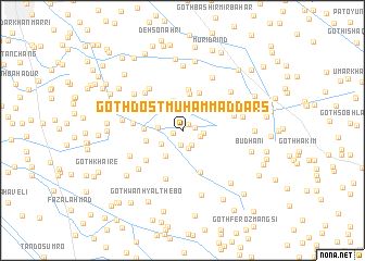 map of Goth Dost Muhammad Dars