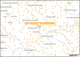 map of Goth Dost Muhammad