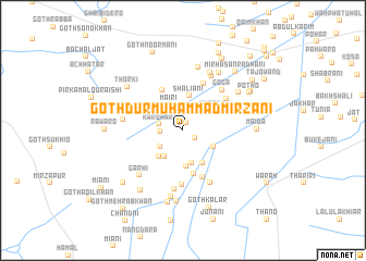 map of Goth Dur Muhammad Mirzāni