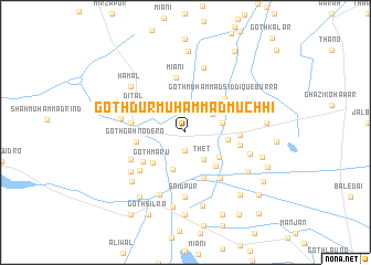 map of Goth Dur Muhammad Muchhi