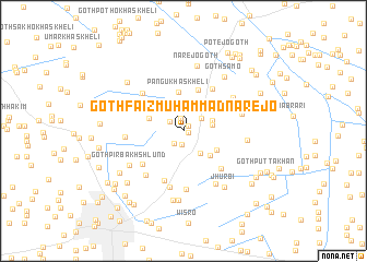 map of Goth Fāiz Muhammad Narejo