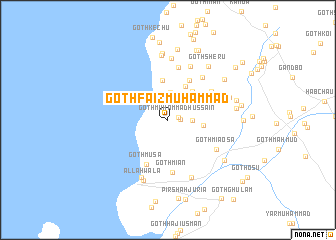 map of Goth Faiz Muhammad