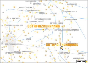 map of Goth Faiz Muhammad