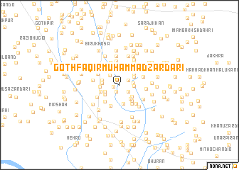 map of Goth Faqīr Muhammad Zardāri