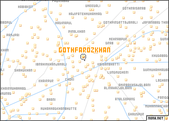 map of Goth Faroz Khān
