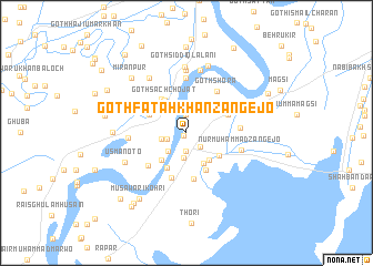 map of Goth Fatah Khan Zangejo