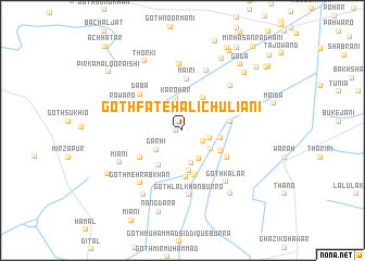 map of Goth Fateh Ali Chuliāni