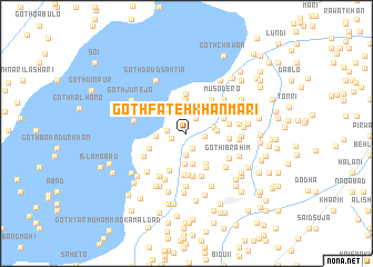 map of Goth Fateh Khān Māri