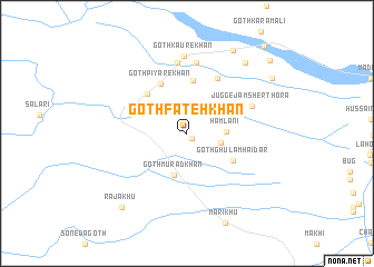 map of Goth Fateh Khān