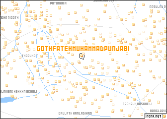 map of Goth Fateh Muhammad Punjābi