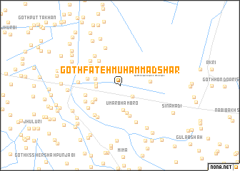 map of Goth Fateh Muhammad Shar