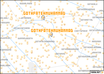 map of Goth Fateh Muhammad