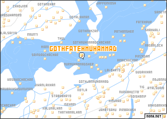 map of Goth Fateh Muhammad