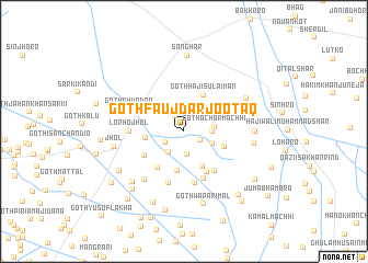 map of Goth Faujdār jo Otāq