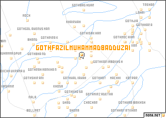 map of Goth Fāzil Muhammad Badduzai