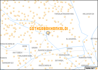 map of Goth Gāba Khān Kaloi