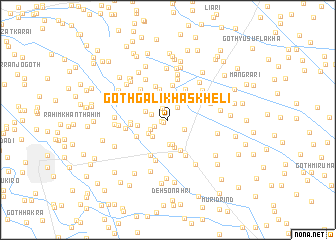 map of Goth Gali Khāskheli