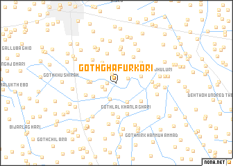 map of Goth Ghafūr Kori