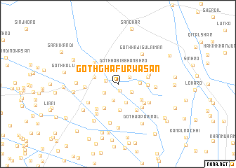 map of Goth Ghafūr Wasān