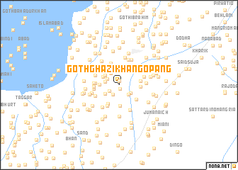 map of Goth Ghāzi Khān Gopāng
