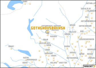 map of Goth Ghous Bakhsh