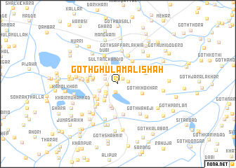 map of Goth Ghulām Ali Shāh