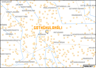 map of Goth Ghulām Ali