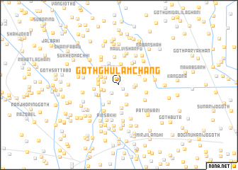 map of Goth Ghulām Chāng