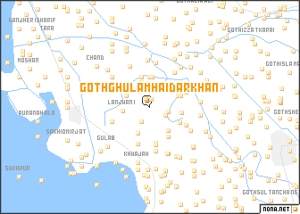 map of Goth Ghulām Haidar Khān