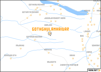 map of Goth Ghulām Haidar