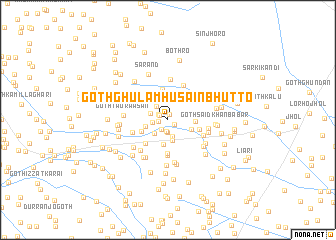 map of Goth Ghulām Husain Bhutto