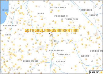 map of Goth Ghulām Husain Khatiān