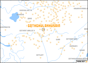 map of Goth Ghulām Husain