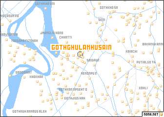 map of Goth Ghulām Husain