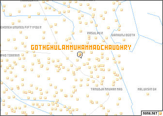 map of Goth Ghulām Muhammad Chaudhry