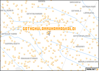 map of Goth Ghulām Muhammad Kaloi