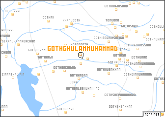 map of Goth Ghulam Muhammad