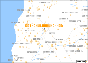 map of Goth Ghulām Muhammad