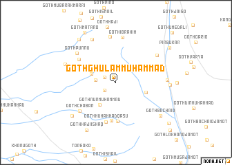 map of Goth Ghulām Muhammad