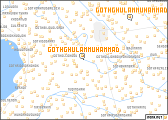 map of Goth Ghulām Muhammad