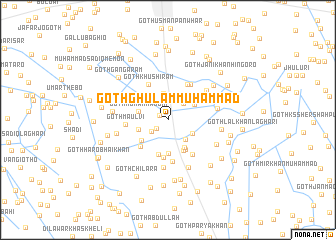 map of Goth Ghulām Muhammad
