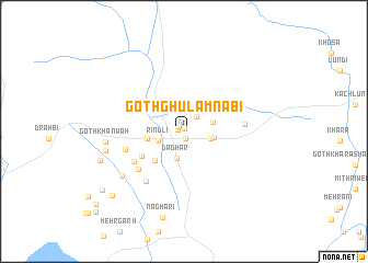 map of Goth Ghulam Nabi