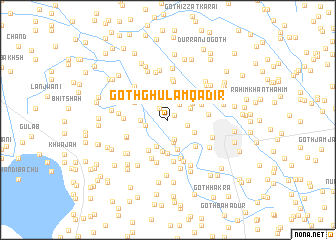 map of Goth Ghulām Qādir