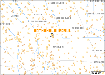 map of Goth Ghulām Rasūl