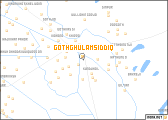 map of Goth Ghulām Siddīq